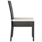 vidaXL Conjunto de comedor de jardín 5 piezas ratán sintético negro vidaXL Conjunto de comedor de jardín 5 piezas ratán sintético negro