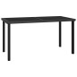 vidaXL Conjunto de comedor de jardín 5 piezas ratán sintético negro vidaXL Conjunto de comedor de jardín 5 piezas ratán sintético negro