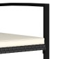 vidaXL Conjunto de comedor de jardín 5 piezas ratán sintético negro vidaXL Conjunto de comedor de jardín 5 piezas ratán sintético negro