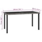 vidaXL Juego de comedor para jardín 5 piezas ratán sintético gris vidaXL Juego de comedor para jardín 5 piezas ratán sintético gris