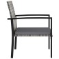 vidaXL Juego de comedor para jardín 3 piezas ratán sintético gris vidaXL Juego de comedor para jardín 3 piezas ratán sintético gris