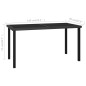 vidaXL Conjunto de comedor de jardín 7 piezas ratán sintético negro vidaXL Conjunto de comedor de jardín 7 piezas ratán sintético negro