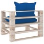 vidaXL Sofá de palets de jardín con cojines azul royal madera de pino vidaXL Sofá de palets de jardín con cojines azul royal madera de pino