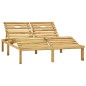 vidaXL Tumbona doble y cojines madera pino impregnada azul royal vidaXL Tumbona doble y cojines madera pino impregnada azul royal