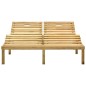 vidaXL Tumbona doble y cojines madera pino impregnada azul royal vidaXL Tumbona doble y cojines madera pino impregnada azul royal