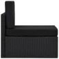 vidaXL Set de muebles de jardín 6 pzas ratán sintético y cojines negro vidaXL Set de muebles de jardín 6 pzas ratán sintético y cojines negro