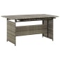 vidaXL Set de muebles de jardín 2 pzas y cojines ratán sintético gris vidaXL Set de muebles de jardín 2 pzas y cojines ratán sintético gris