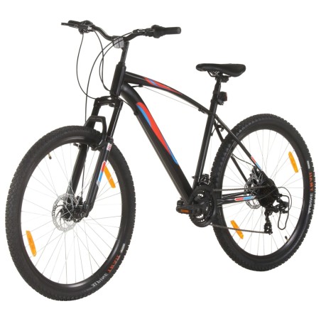 vidaXL Bicicleta montaña 21 velocidades 29 pulgadas rueda 48 cm negro
