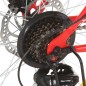 vidaXL Bicicleta montaña 21 velocidades 27,5 pulgadas rueda 50 cm rojo vidaXL Bicicleta montaña 21 velocidades 27,5 pulgadas rueda 50 cm rojo