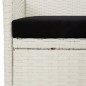 vidaXL Sillas de jardín 4 unidades con cojines ratán sintético blanco vidaXL Sillas de jardín 4 unidades con cojines ratán sintético blanco