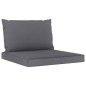 vidaXL Juego de muebles de jardín 5 piezas con cojines antracita vidaXL Juego de muebles de jardín 5 piezas con cojines antracita