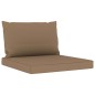 vidaXL Juego de muebles de jardín 10 piezas con cojines taupe vidaXL Juego de muebles de jardín 10 piezas con cojines taupe