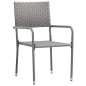 vidaXL Juego de comedor para jardín de 5 piezas gris vidaXL Juego de comedor para jardín de 5 piezas gris