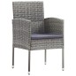 vidaXL Juego de comedor para jardín de 5 piezas gris vidaXL Juego de comedor para jardín de 5 piezas gris