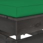 vidaXL Otomana seccional con cojín madera impregnada gris vidaXL Otomana seccional con cojín madera impregnada gris