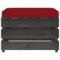 vidaXL Muebles de jardín 3 piezas con cojines madera impregnada gris vidaXL Muebles de jardín 3 piezas con cojines madera impregnada gris