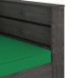 vidaXL Muebles de jardín 2 piezas con cojines madera impregnada gris vidaXL Muebles de jardín 2 piezas con cojines madera impregnada gris