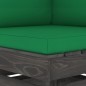 vidaXL Sofá de palets 2 plazas cojines gris madera de pino impregnada vidaXL Sofá de palets 2 plazas cojines gris madera de pino impregnada