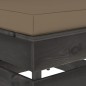 vidaXL Sofá central seccional con cojines madera impregnada gris vidaXL Sofá central seccional con cojines madera impregnada gris