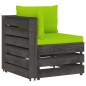 vidaXL Muebles de jardín 6 piezas con cojines madera impregnada gris vidaXL Muebles de jardín 6 piezas con cojines madera impregnada gris