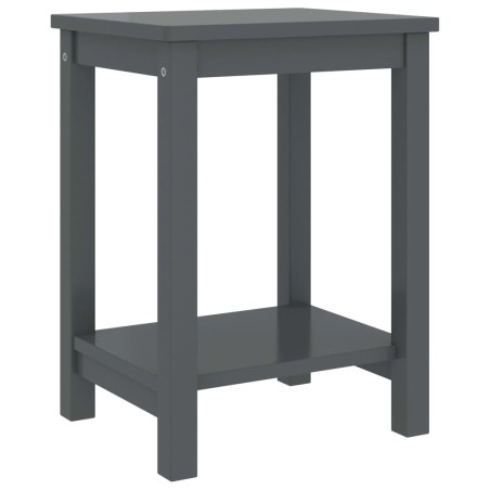 vidaXL Mesitas de noche madera maciza de pino gris oscuro 35x30x47 cm