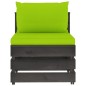 vidaXL Muebles de jardín 7 piezas con cojines madera impregnada gris vidaXL Muebles de jardín 7 piezas con cojines madera impregnada gris
