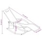 vidaXL Tumbona mecedora 2 unidades de acero y textilene crema vidaXL Tumbona mecedora 2 unidades de acero y textilene crema