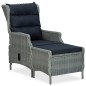 vidaXL Juego de comedor para jardín 5 piezas gris claro vidaXL Juego de comedor para jardín 5 piezas gris claro
