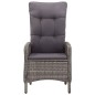 vidaXL Juego de comedor para jardín 5 piezas gris vidaXL Juego de comedor para jardín 5 piezas gris
