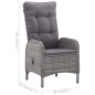 vidaXL Juego de comedor para jardín 5 piezas gris vidaXL Juego de comedor para jardín 5 piezas gris