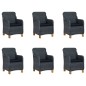 vidaXL Juego de comedor de jardín 7 piezas gris oscuro vidaXL Juego de comedor de jardín 7 piezas gris oscuro