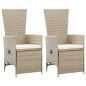vidaXL Juego de comedor de jardín 5 piezas beige vidaXL Juego de comedor de jardín 5 piezas beige