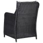 vidaXL Juego de comedor para jardín de 7 piezas negro vidaXL Juego de comedor para jardín de 7 piezas negro