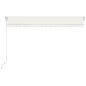 vidaXL Toldo manual retráctil con LED color crema 400x350 cm vidaXL Toldo manual retráctil con LED color crema 400x350 cm