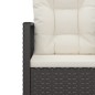 vidaXL Muebles de jardín con cojines 4 piezas ratán sintético negro vidaXL Muebles de jardín con cojines 4 piezas ratán sintético negro