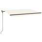 vidaXL Toldo retráctil automático crema 450x300 cm vidaXL Toldo retráctil automático crema 450x300 cm