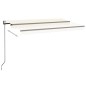 vidaXL Toldo automático con LED y sensor de viento crema 500x300 cm vidaXL Toldo automático con LED y sensor de viento crema 500x300 cm