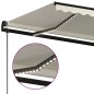 vidaXL Toldo automático con LED y sensor de viento crema 500x300 cm vidaXL Toldo automático con LED y sensor de viento crema 500x300 cm