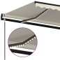 vidaXL Toldo automático con LED y sensor de viento crema 400x350 cm vidaXL Toldo automático con LED y sensor de viento crema 400x350 cm
