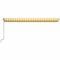 vidaXL Toldo retráctil automático amarillo y blanco 500x350 cm vidaXL Toldo retráctil automático amarillo y blanco 500x350 cm