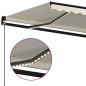 vidaXL Toldo manual retráctil con LED crema 450x350 cm vidaXL Toldo manual retráctil con LED crema 450x350 cm