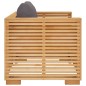 vidaXL Sillón de jardín con cojines gris oscuro madera maciza teca vidaXL Sillón de jardín con cojines gris oscuro madera maciza teca