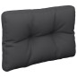 vidaXL Cojín para sofá de palets de tela negro 60x40x12 cm vidaXL Cojín para sofá de palets de tela negro 60x40x12 cm