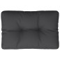 vidaXL Cojín para sofá de palets de tela negro 60x40x12 cm vidaXL Cojín para sofá de palets de tela negro 60x40x12 cm