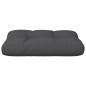 vidaXL Cojín para sofá de palets de tela negro 60x40x12 cm vidaXL Cojín para sofá de palets de tela negro 60x40x12 cm
