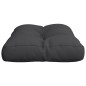 vidaXL Cojín para sofá de palets de tela negro 60x40x12 cm vidaXL Cojín para sofá de palets de tela negro 60x40x12 cm
