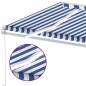 vidaXL Toldo manual retráctil con LED azul y blanco 400x350 cm vidaXL Toldo manual retráctil con LED azul y blanco 400x350 cm
