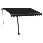 vidaXL Toldo manual retráctil con LED antracita 350x250 cm vidaXL Toldo manual retráctil con LED antracita 350x250 cm