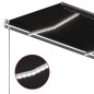 vidaXL Toldo manual retráctil con LED antracita 350x250 cm vidaXL Toldo manual retráctil con LED antracita 350x250 cm