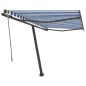 vidaXL Toldo de pie automático azul y blanco 350x250 cm vidaXL Toldo de pie automático azul y blanco 350x250 cm